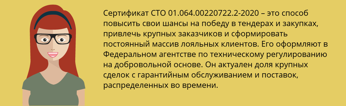Получить сертификат СТО 01.064.00220722.2-2020 в Ивантеевка